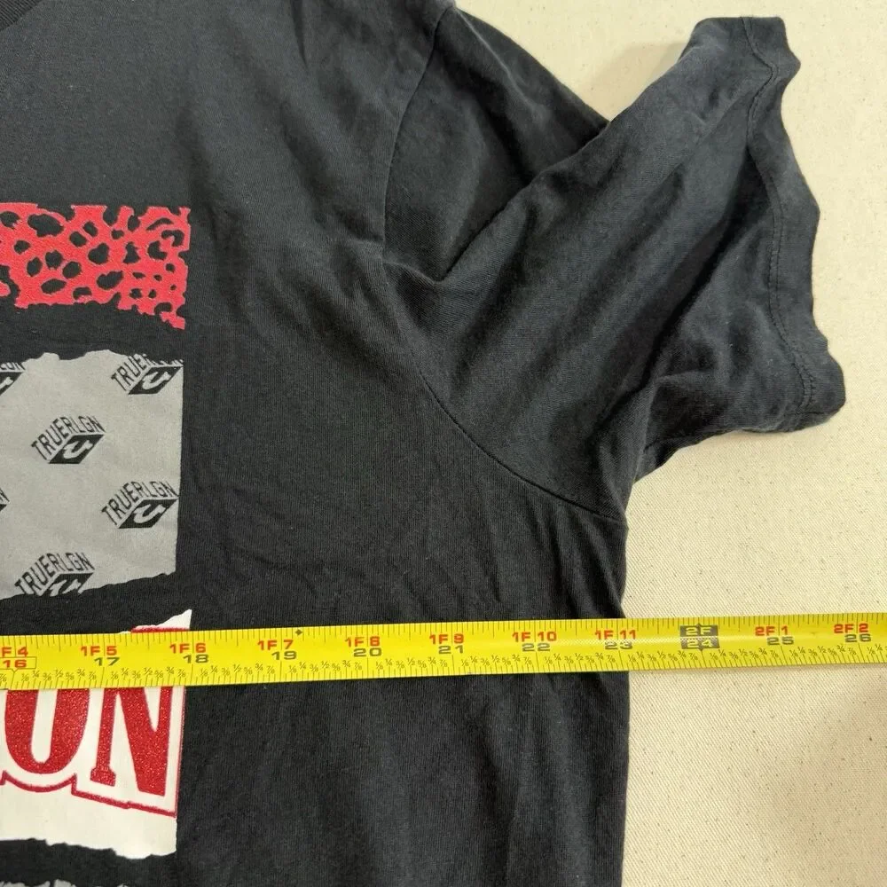 True Religion Men's Black T Shirt Men Size XXL